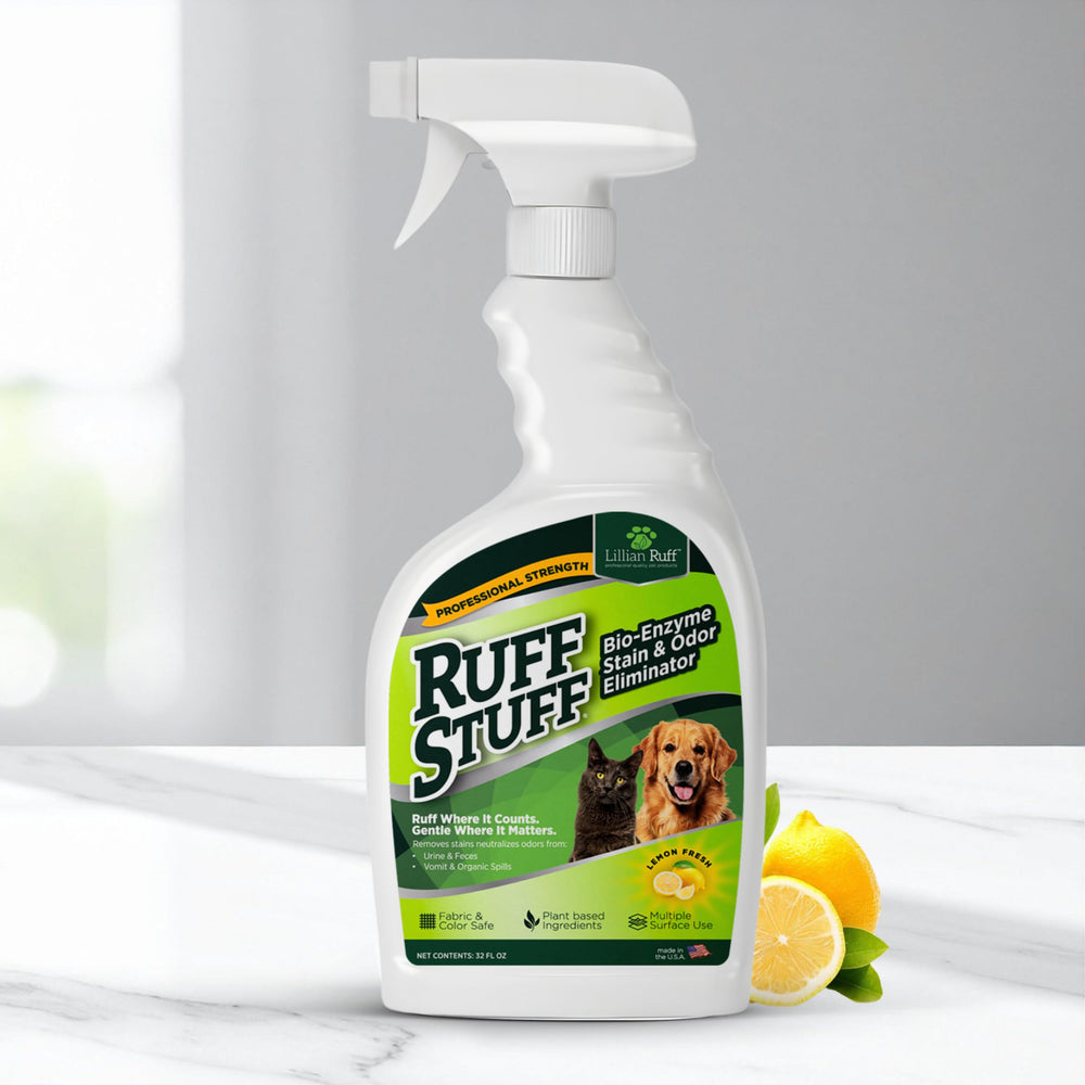 Ruff Stuff sans javel ni ammoniaque, respectueux des animaux et des personnes.