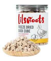 Friandise LILSNOOTS cube canard lyophilise, récompense crounante pour chiens et chats