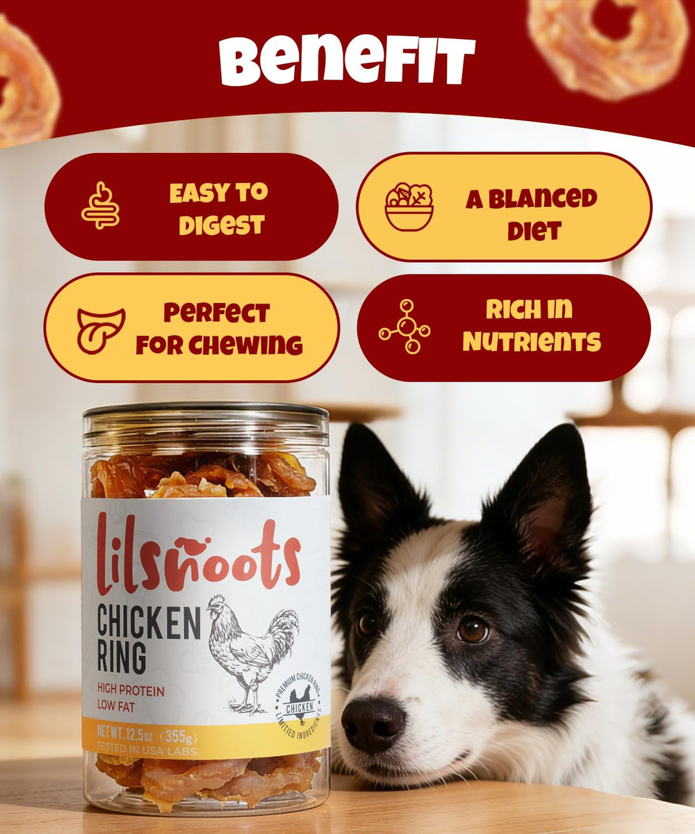 LILSNOOTS avec taurine, poulet déshydraté pour l’énergie et le bien-être du chien.