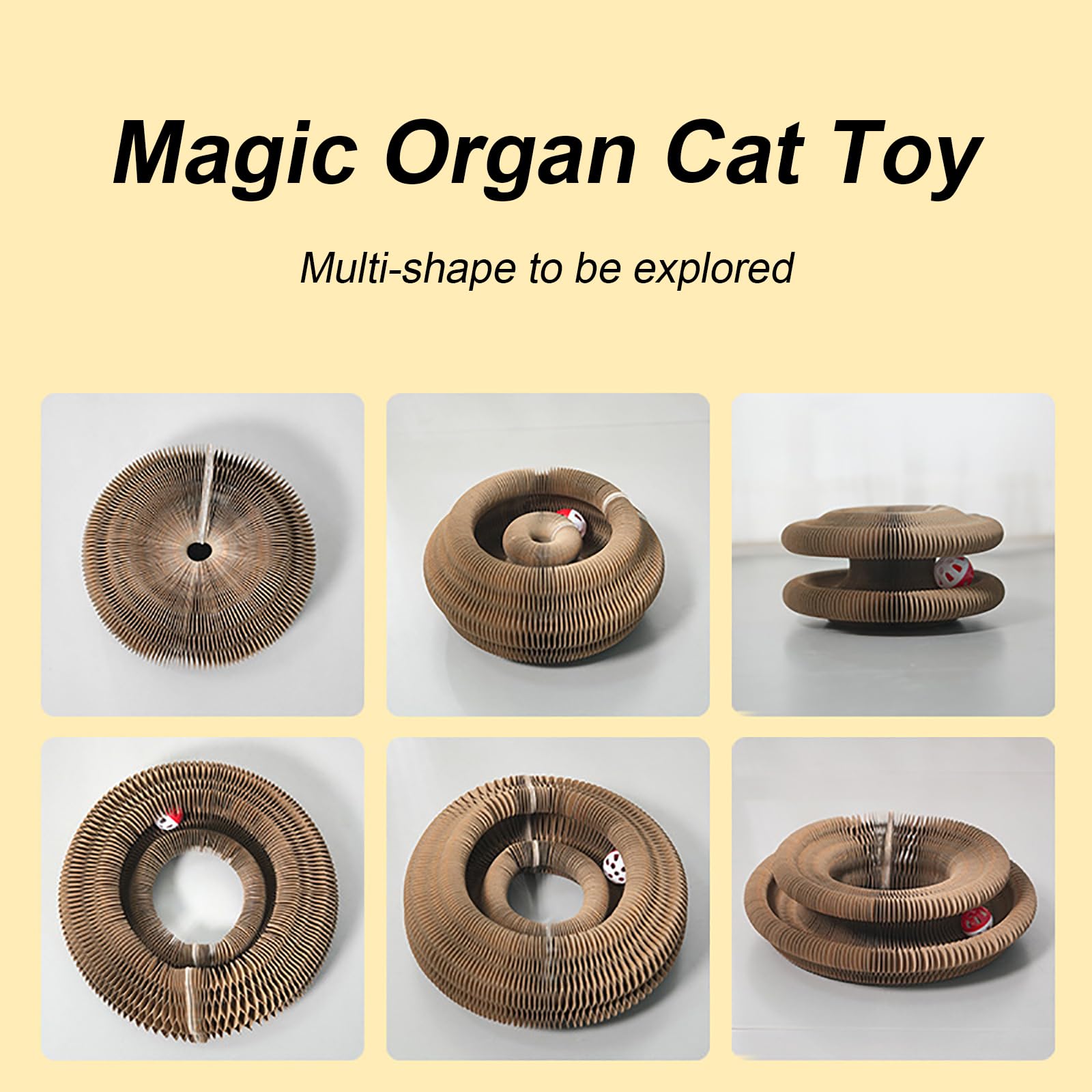 Grattoir en carton pliable de liluwushe pour dépenser l énergie du chat.