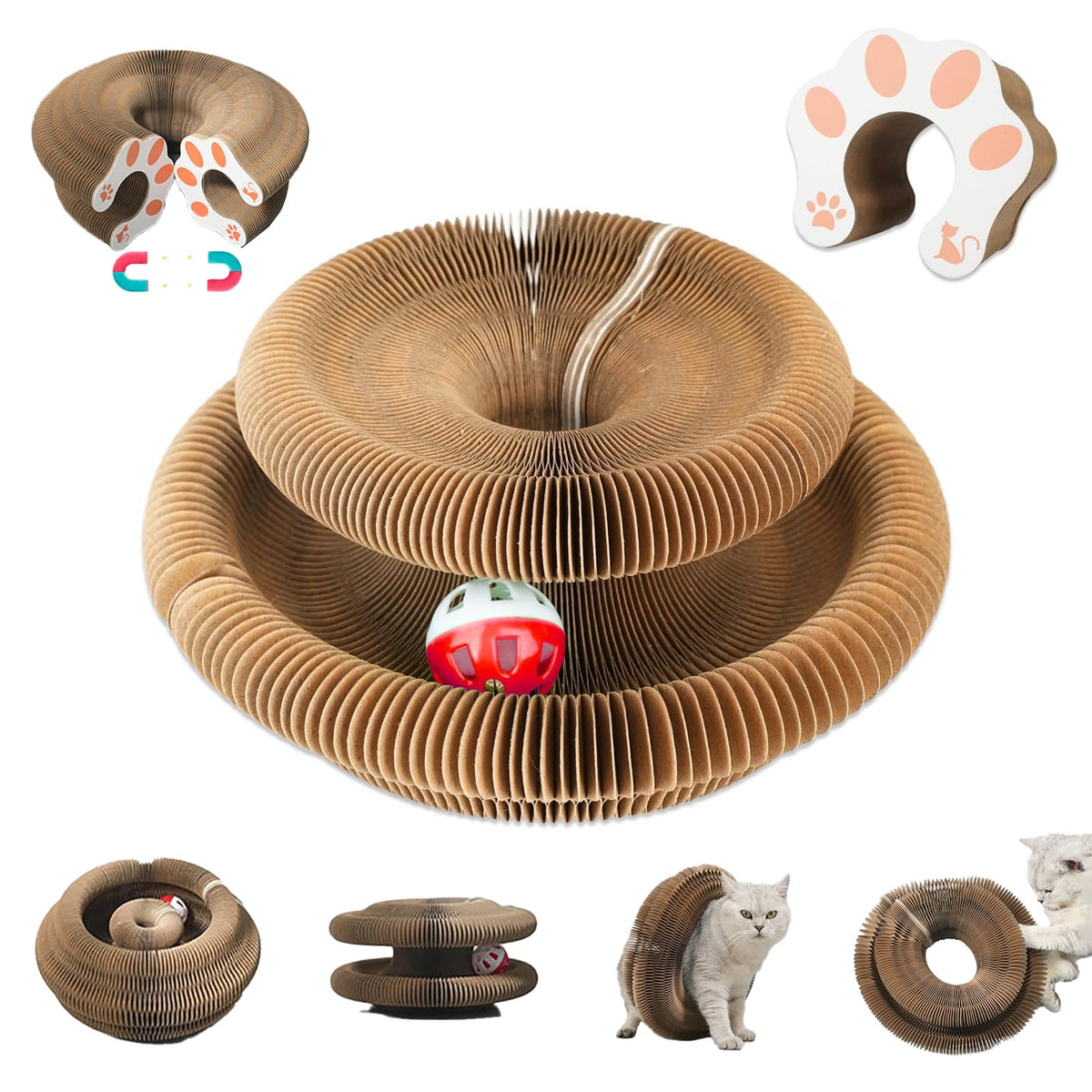 Jouet Kitty Curls de liluwushe: organ magique pour chats, stimulation et exercice.