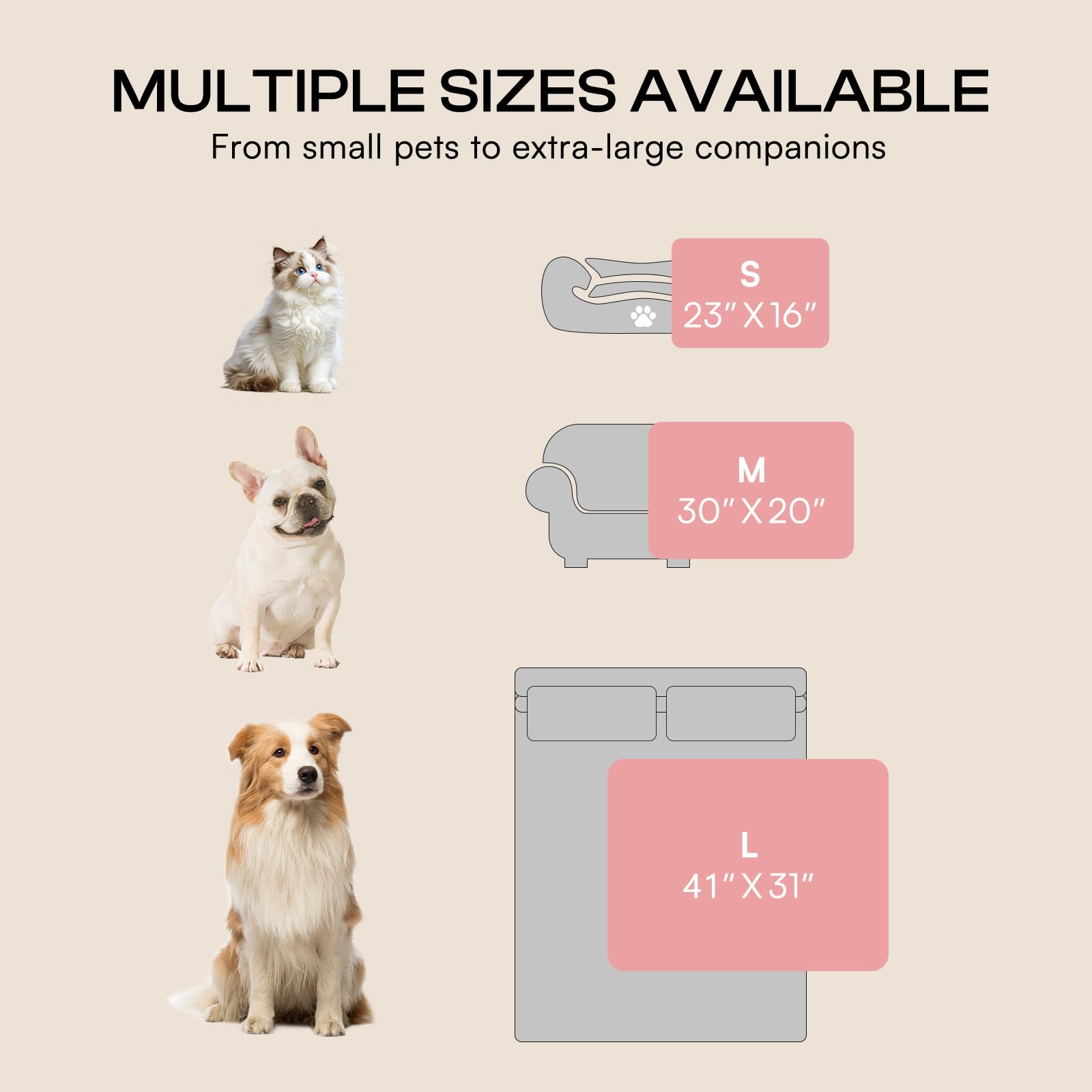LINENLUX disponible en beige, rose et gris pour votre déco.