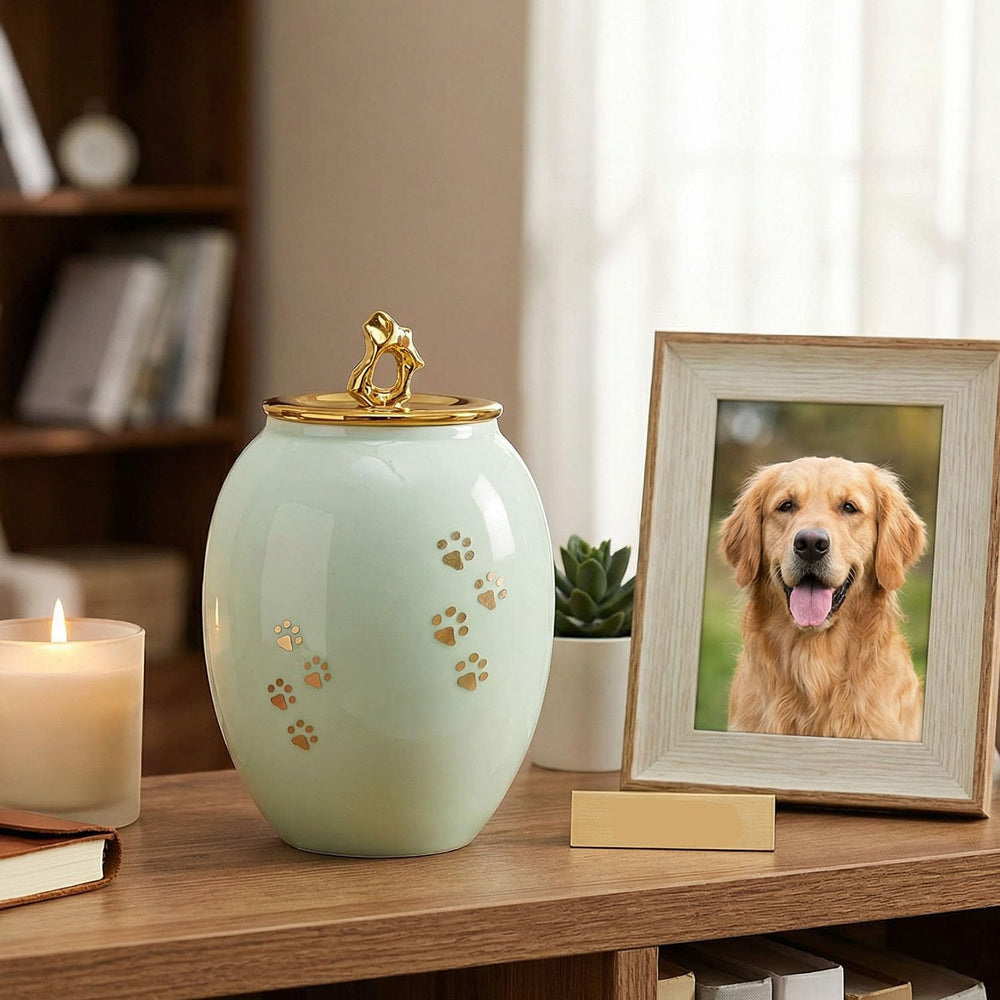 Motif empreinte de patte sur Lines Arte, adapté pour chiens et chats.