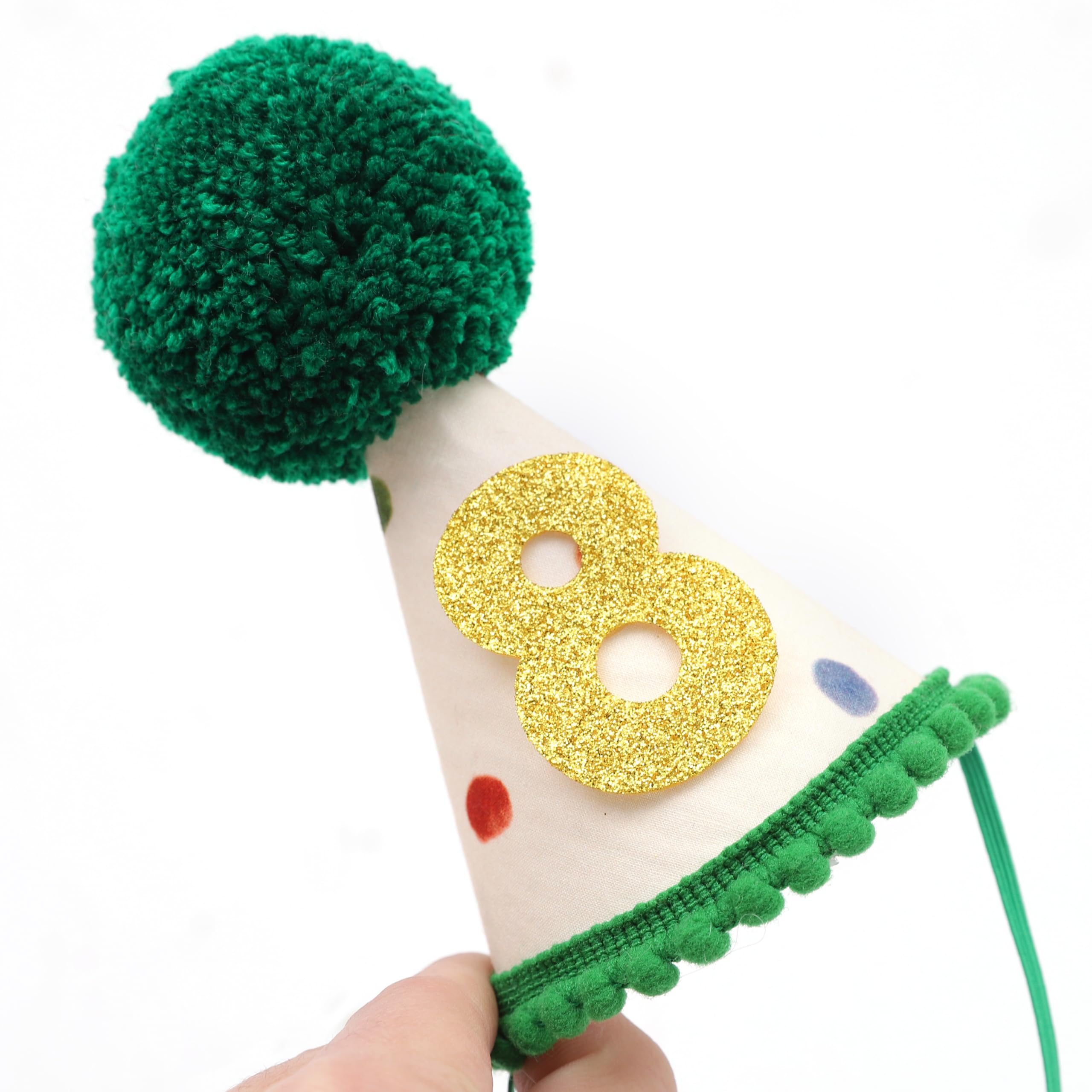 LINGANA chapeau anniversaire animal – ajustement du menton pour chiens et chats.