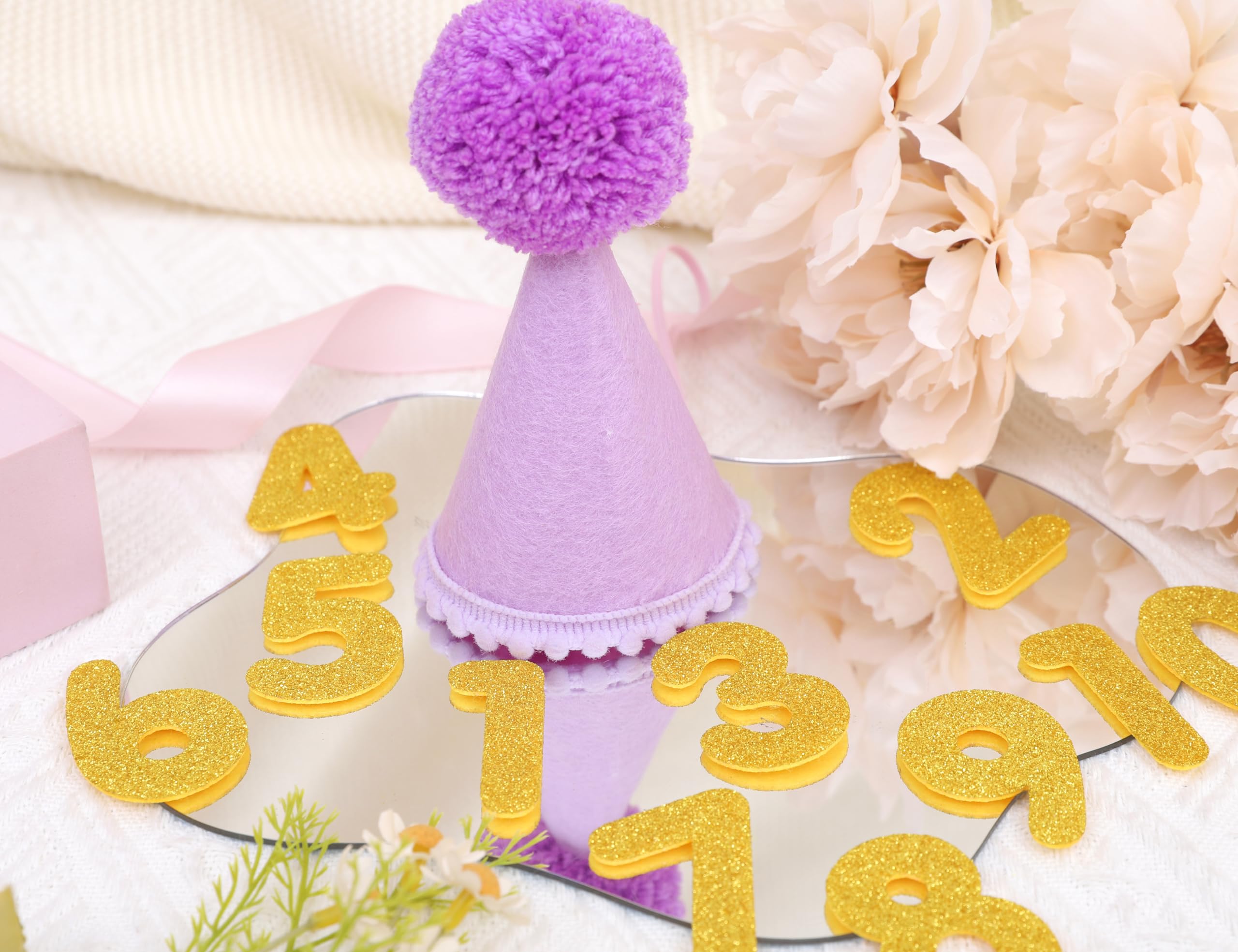 Lingana chapeau avec nombre 1-10, pratique pour anniversaires mensuels.