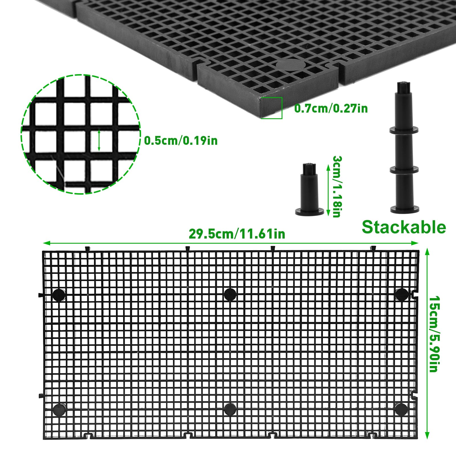 LINLAN diviseur-filtration pour aquarium bas, optimise le flux d'eau.