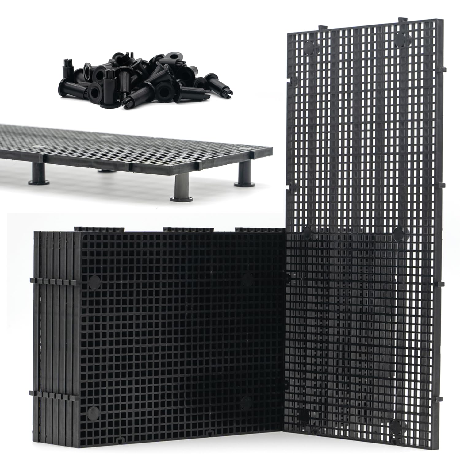 LINLAN grille d'aquarium haute densité, ensemble, pour aménagements flexibles.