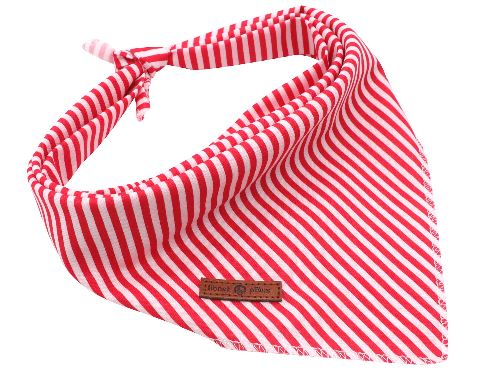 Motif unique Lionet Paws bandana chien, couleurs vives pour événements.