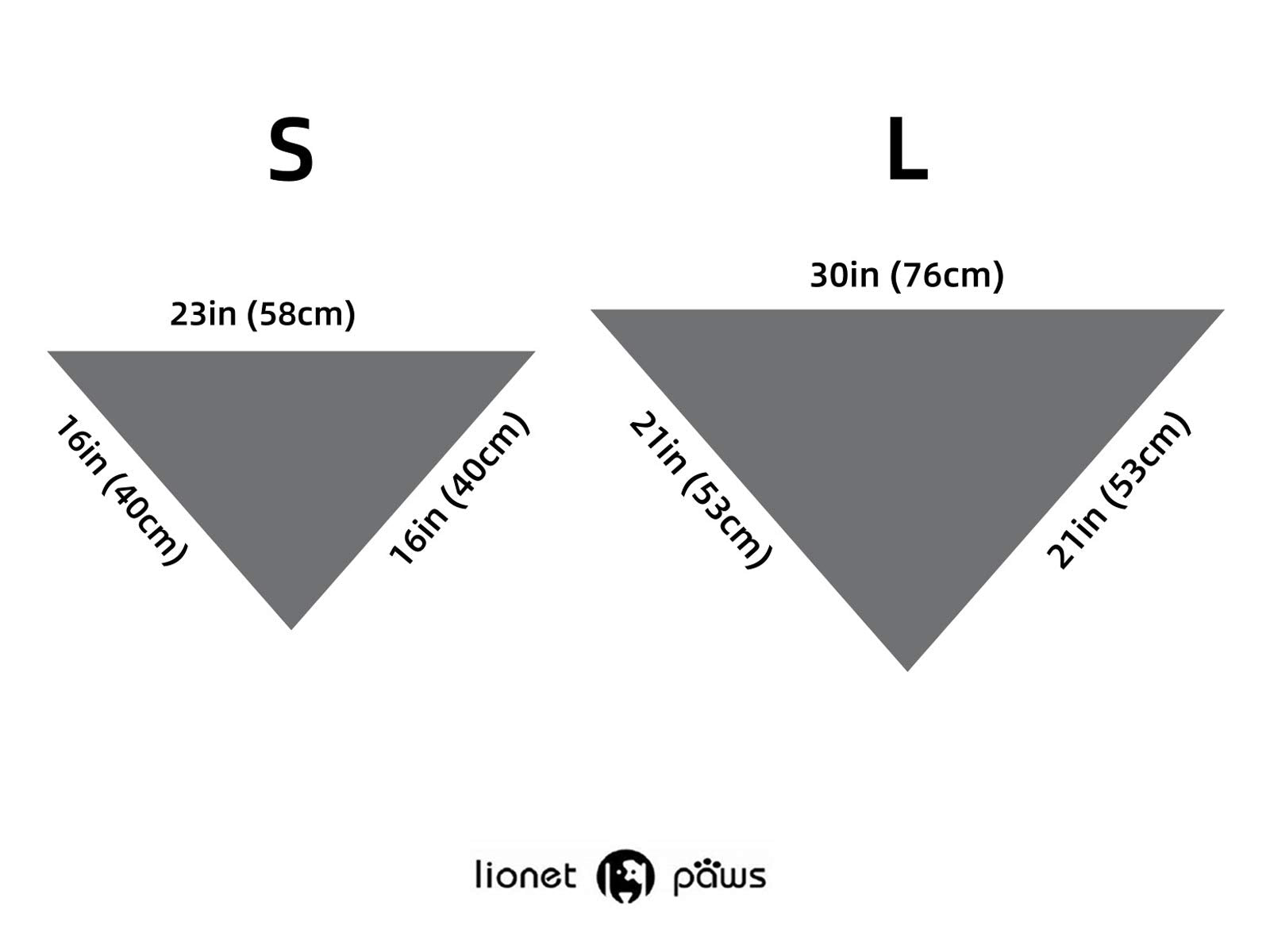 Bandana Lionet Paws prêt pour photos et fêtes avec un look simple et polyvalent.