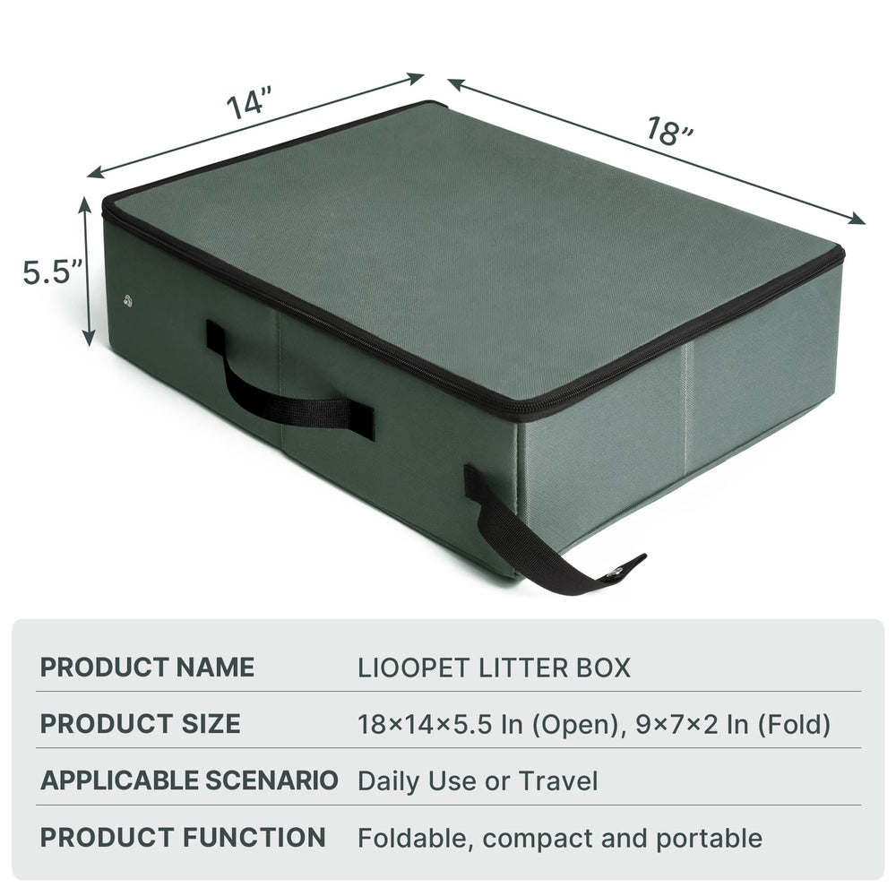 Boîte LIOOPET avec couvercle pour contrôle des odeurs en voyage.