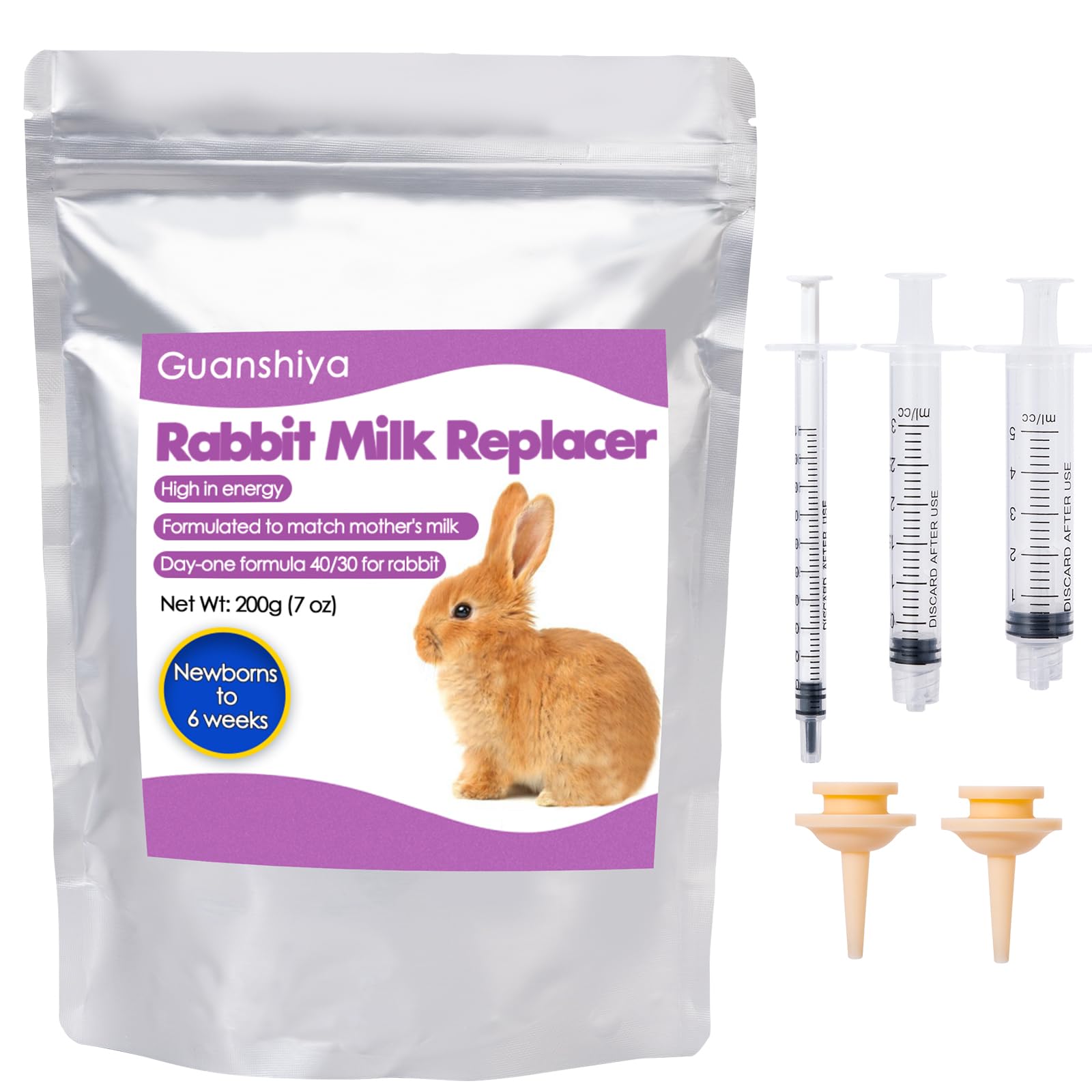 Liovsiso lait-lapin-remplacant 200 g, soutien nutritionnel pour lapins naissants