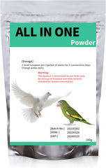 Poudre Liovsiso dans l eau potable, soutien possible du bien être des oiseaux.