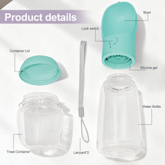 Gourde d eau Liphier pour chien et chat, pratique en promenade.