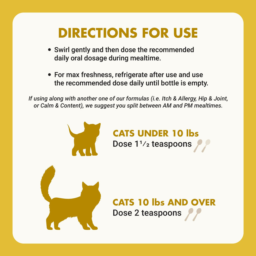 LIQUID-VET peau sensible chat, peut aider à apaiser les irritations