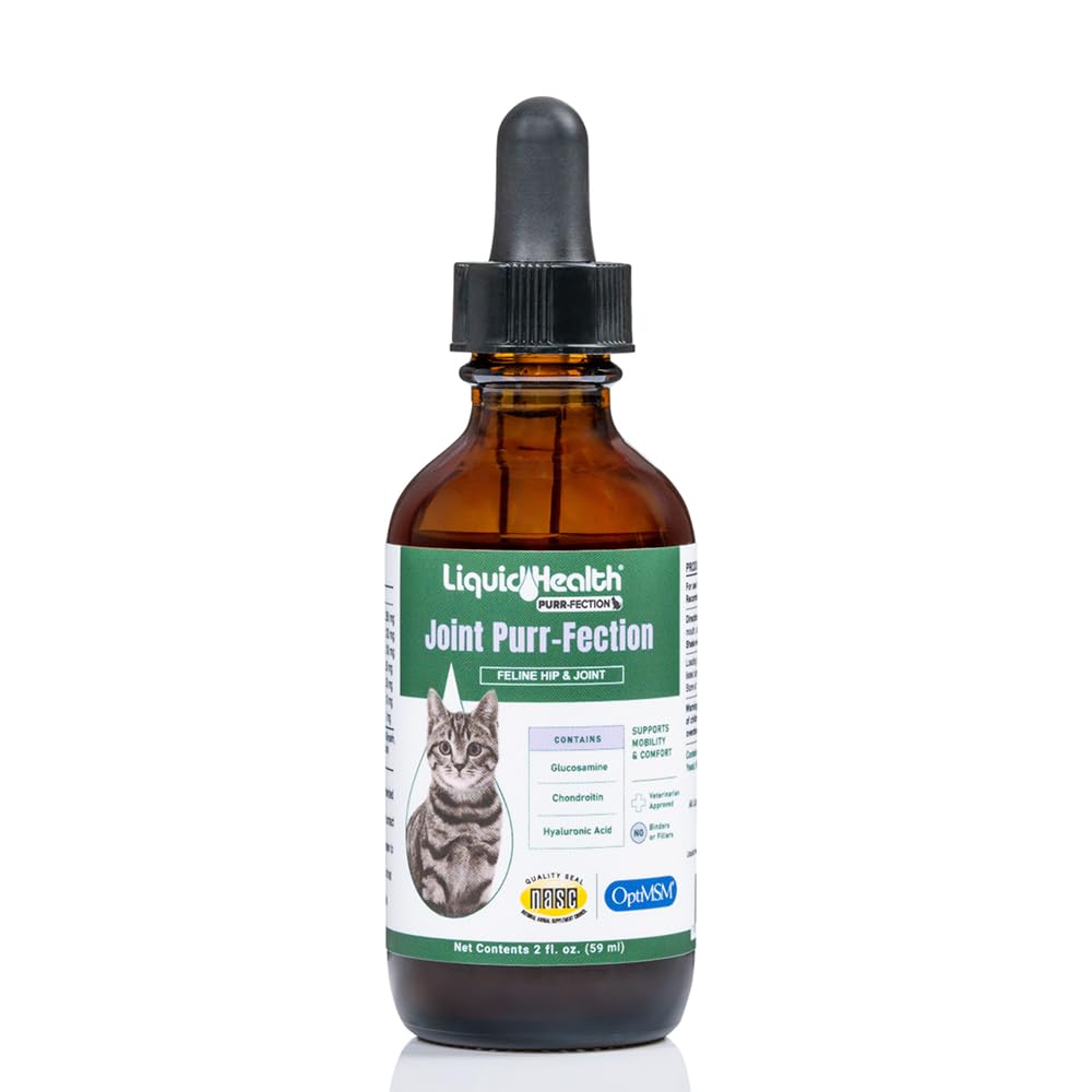 LIQUIDHEALTH chat glucosamine bouteille – présentation du flacon pour articulations plus mobiles.