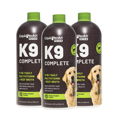 LIQUIDHEALTH K9 Complete: flacon-gouttes pour administration facile et apport nutritionnel quotidien