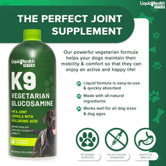 LIQUIDHEALTH Pets K9 Glucosamine hanches et articulations: soutien quotidien.