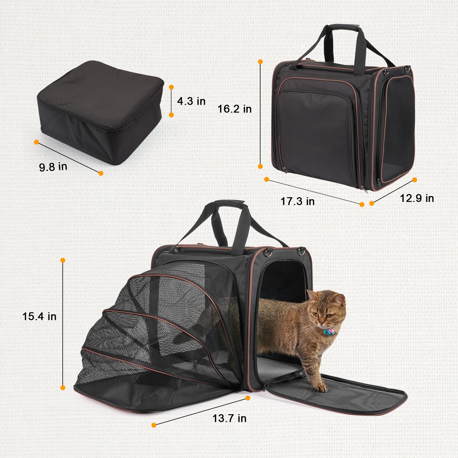 LitaiL porte-chat ouverture-superieure, accès rapide en voiture.