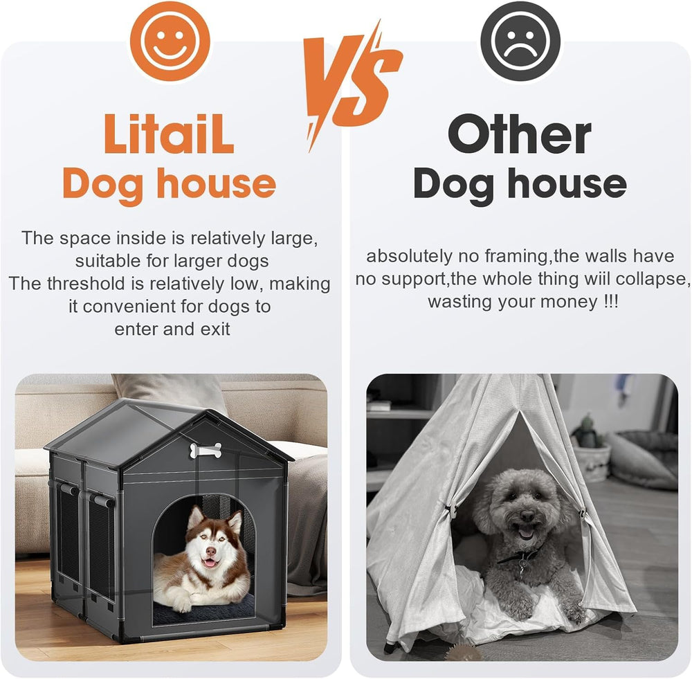 LitaiL maison intérieur chien, soutien articulations et confort enveloppant.