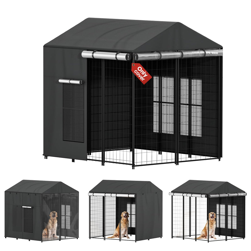 LitaiL couverture exterieure pour chenil - avant : protection contre pluie et poussiere
