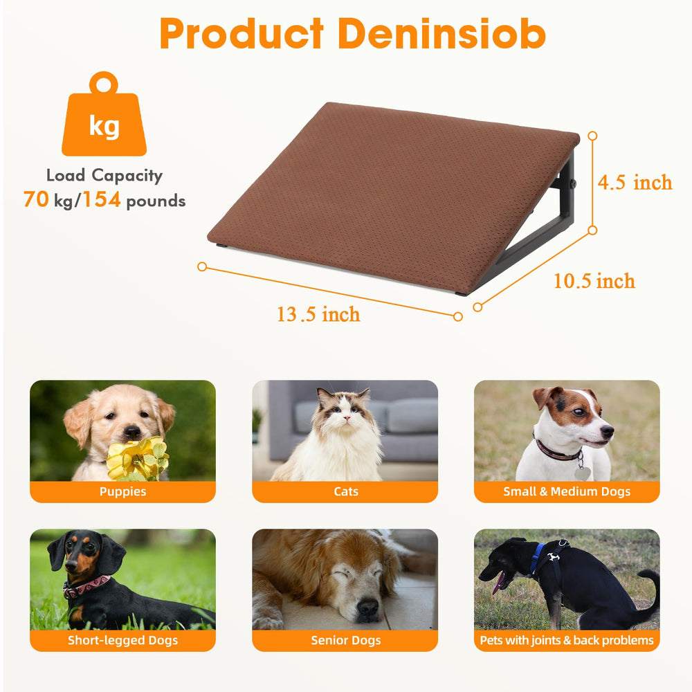 LitaiL rampes chien, cadre métal extra large assurant une grande stabilité pour petits chiens.