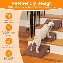 LitaiL rampes chien, pack de 3 pour escalier, installation pratique et flexible.