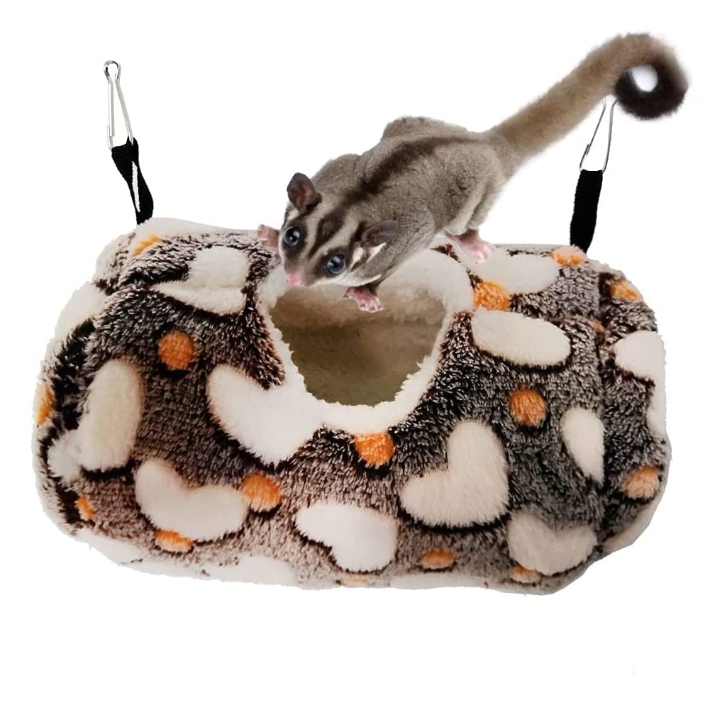 Litewoo hamac petit animal café, couchage chaud et sécurisant.