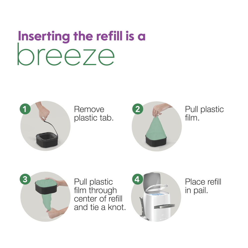 Litter Genie Eco Jumbo Refill: pose rapide et sans tracas.