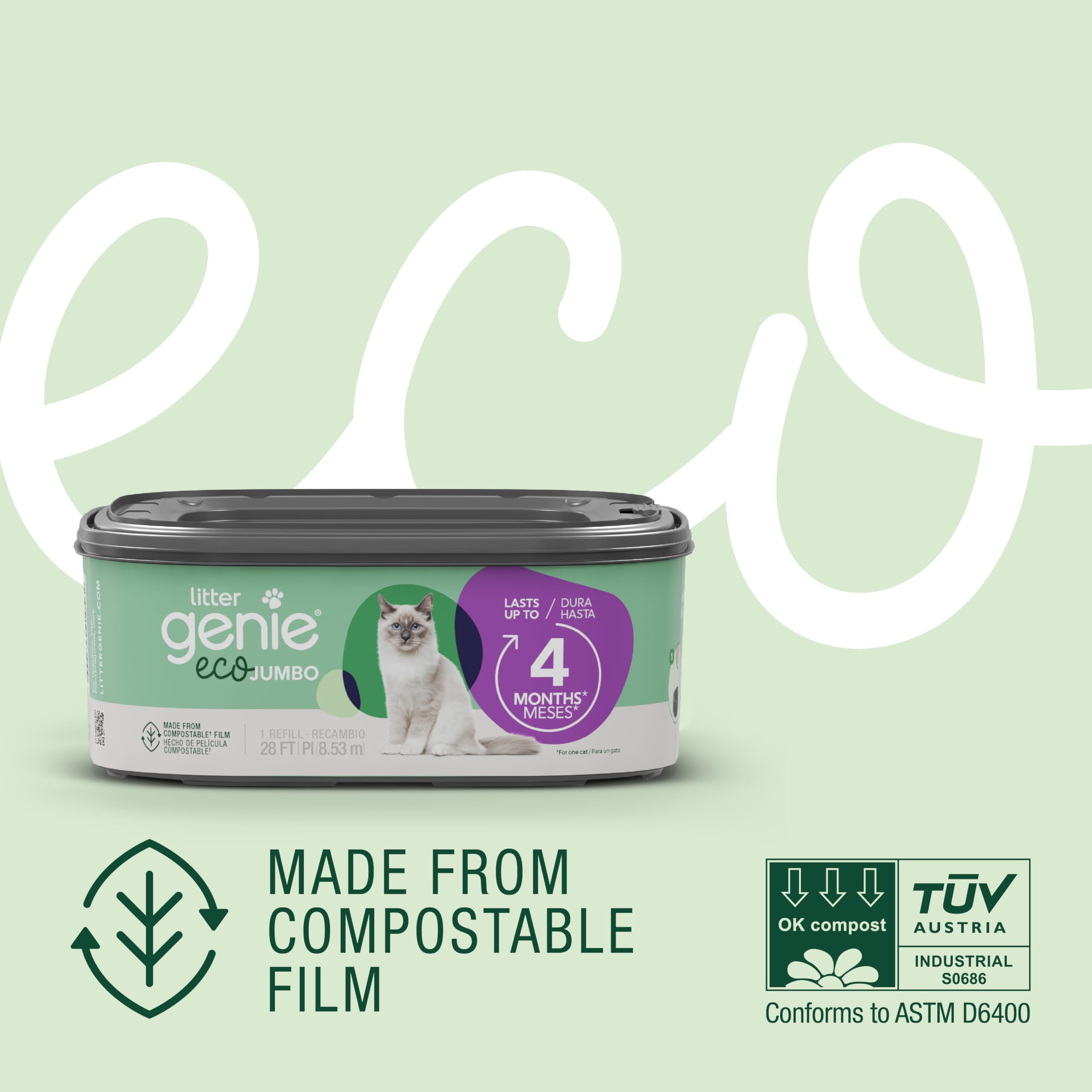 Litter Genie Eco Jumbo Refill: utilisation simple et rapide pour changer le refill.