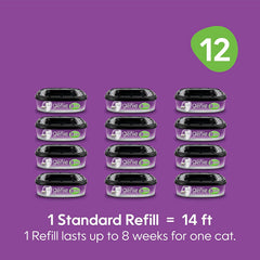 Insertion simple de recharge dans le seau Litter Genie