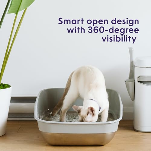 Litter Genie Platinum – base antidérapante assure stabilité pendant l’utilisation.