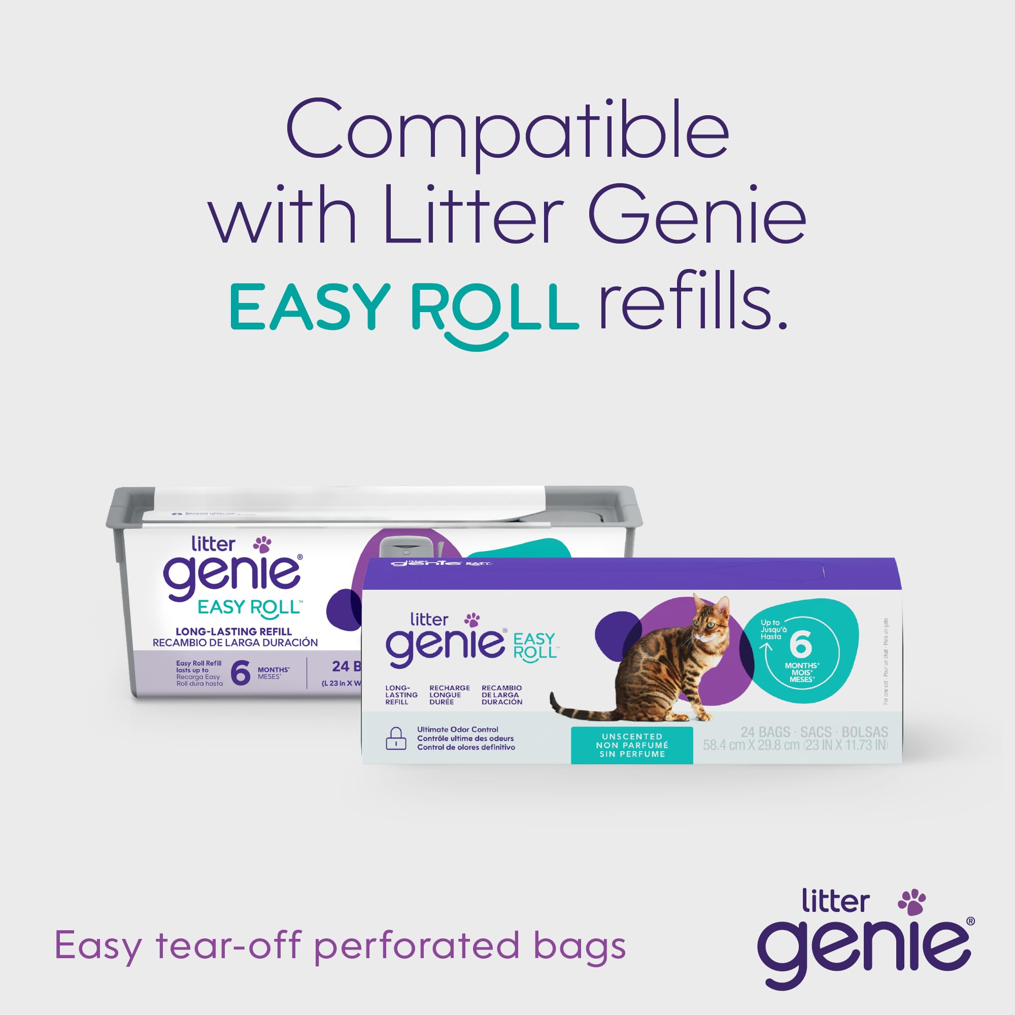 Litter Genie Platinum utilisation simple et pratique au quotidien.