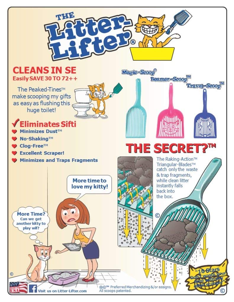 Pelle Litter Lifter en plastique durable pour un usage quotidien.