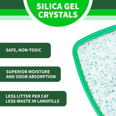 Litter Pearls Crystal Clear – cristaux Silice Gel sans parfum pour chats.