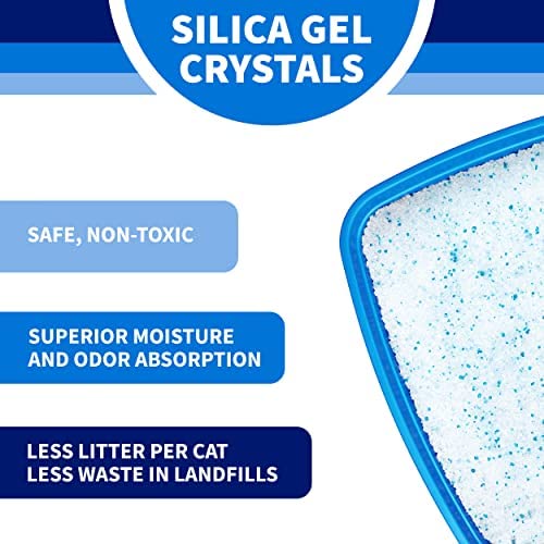Crystaux à faible poussière pour un air plus propre autour du bac.