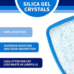 Crystaux à faible poussière pour un air plus propre autour du bac.