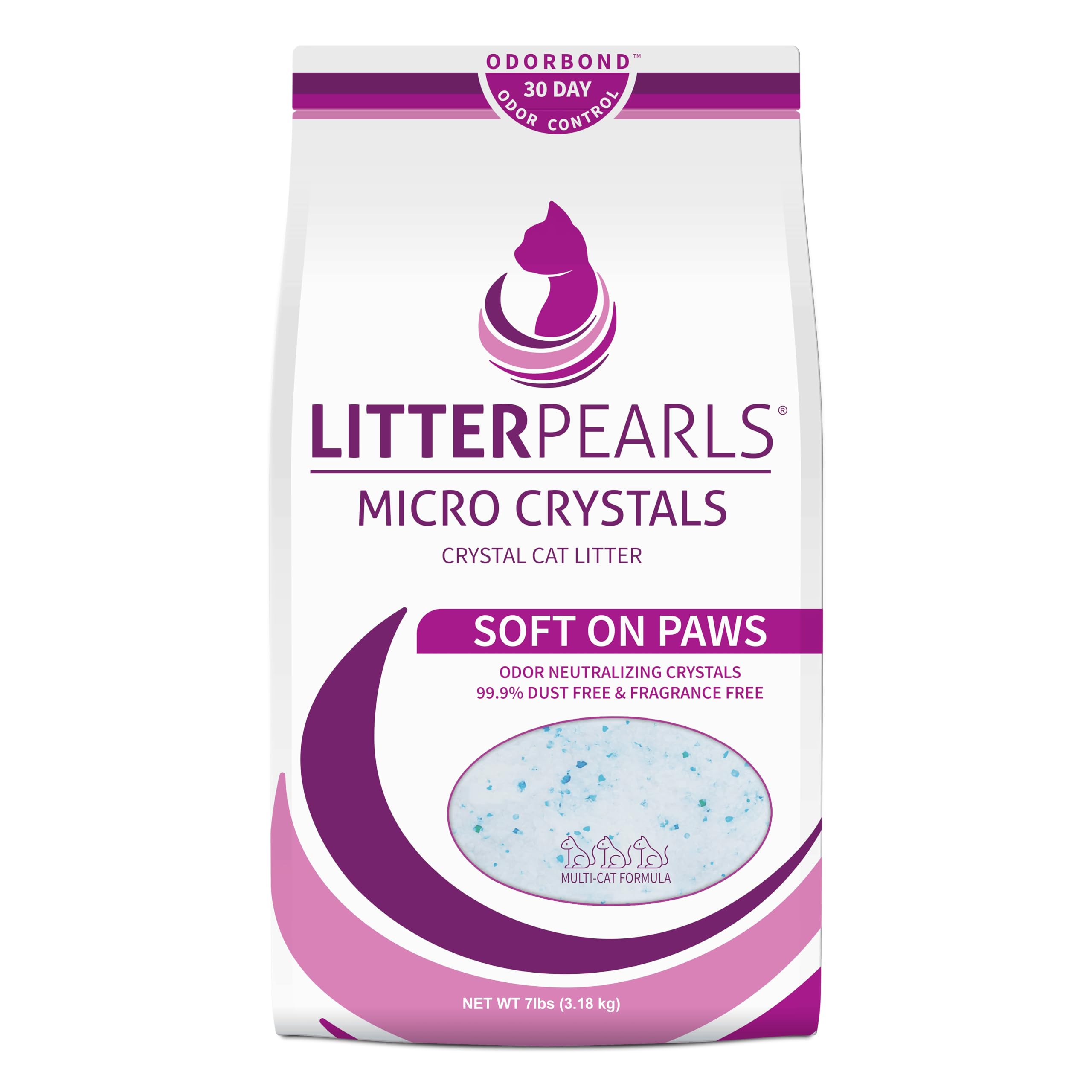 Litter Pearls Micro Crystals, cristaux sans odeur pour un bac propre et frais