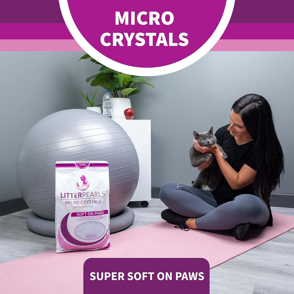 Litter Pearls Micro Crystals – absorption élevée facilitant le ramassage.