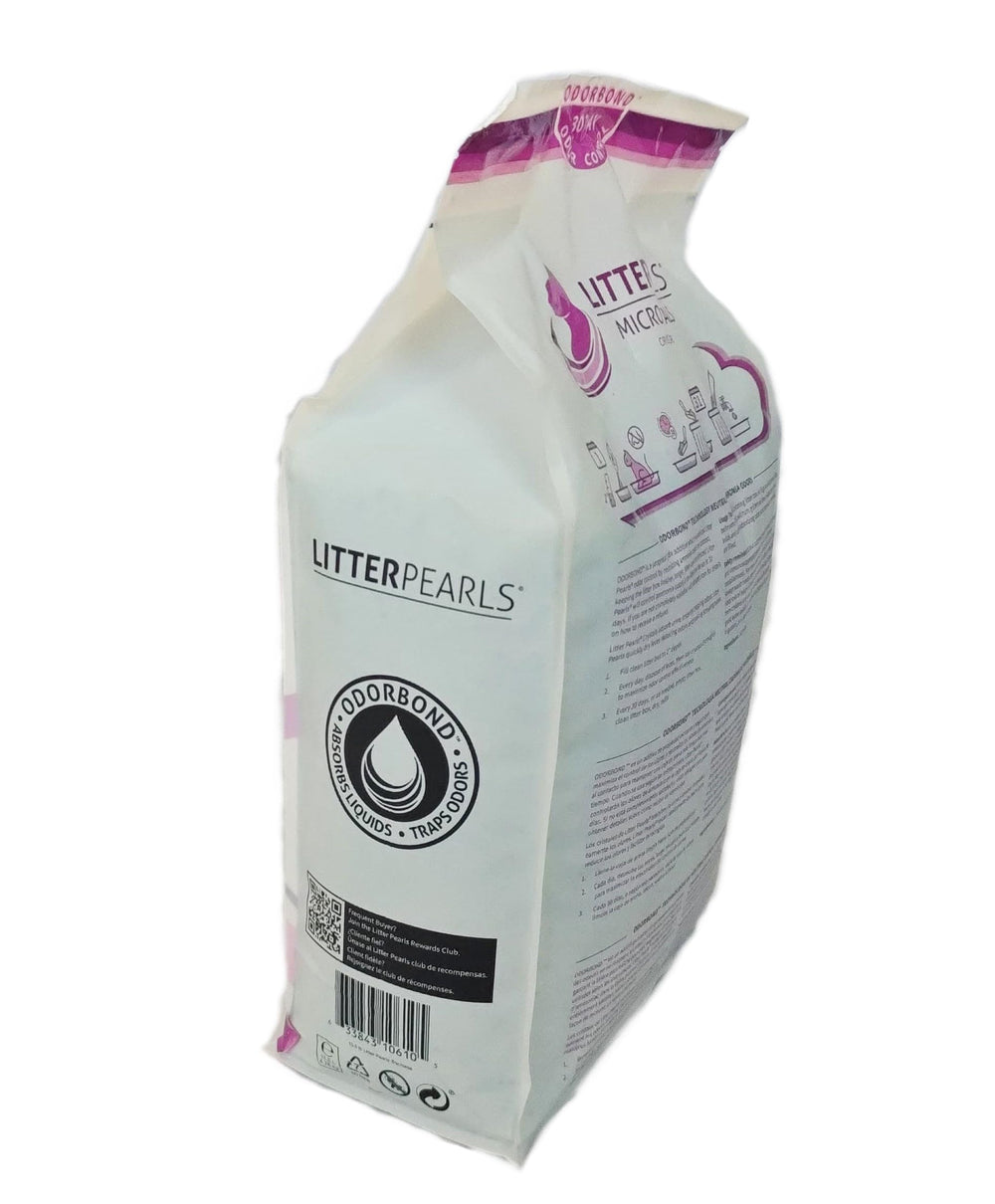 Litter Pearls Micro Crystals – option éco-responsable pour l’entretien de la litière.