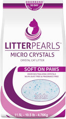 Litter Pearls Micro Crystals – emballage clair et pratique pour la litière moderne.