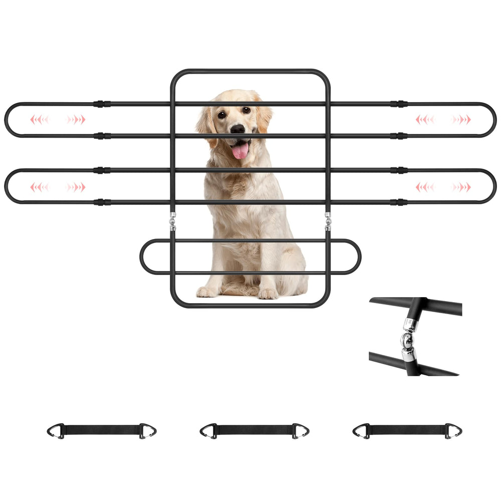 Barrière Liuceny pour chien, réglage 42–61 pouces pour SUV et berline