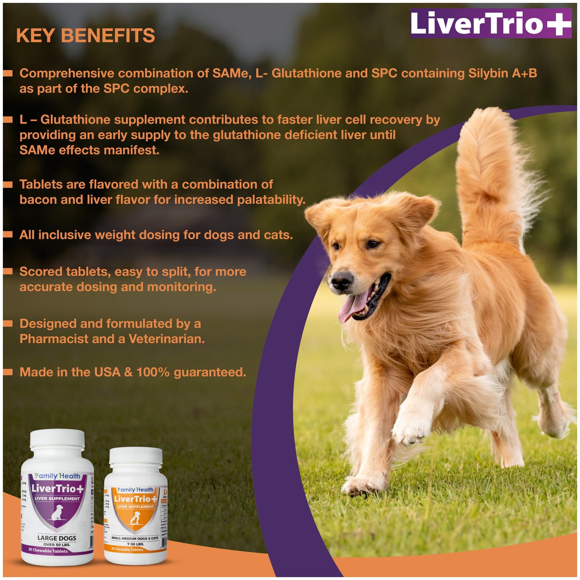 LiverTrio+ rappel de dosage et conseils d’utilisation sur l’emballage