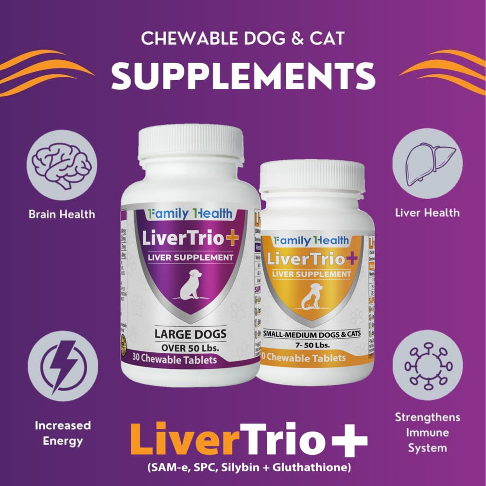LiverTrio+ formule complète SPC-SAMe-Glutathion pour absorption accrue