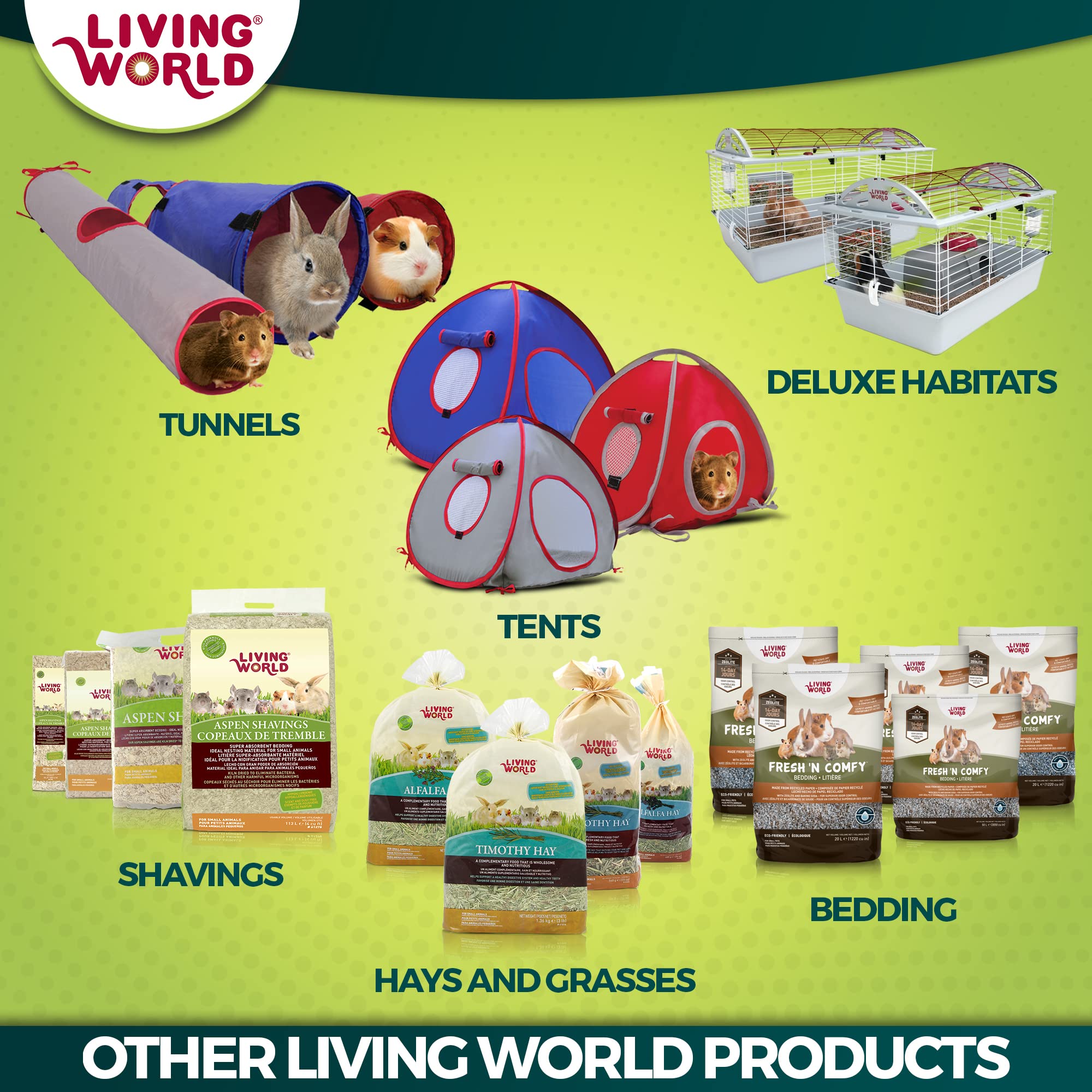 Living World Millet Spray – goût naturel fort incite à l’exploration et au picorage.
