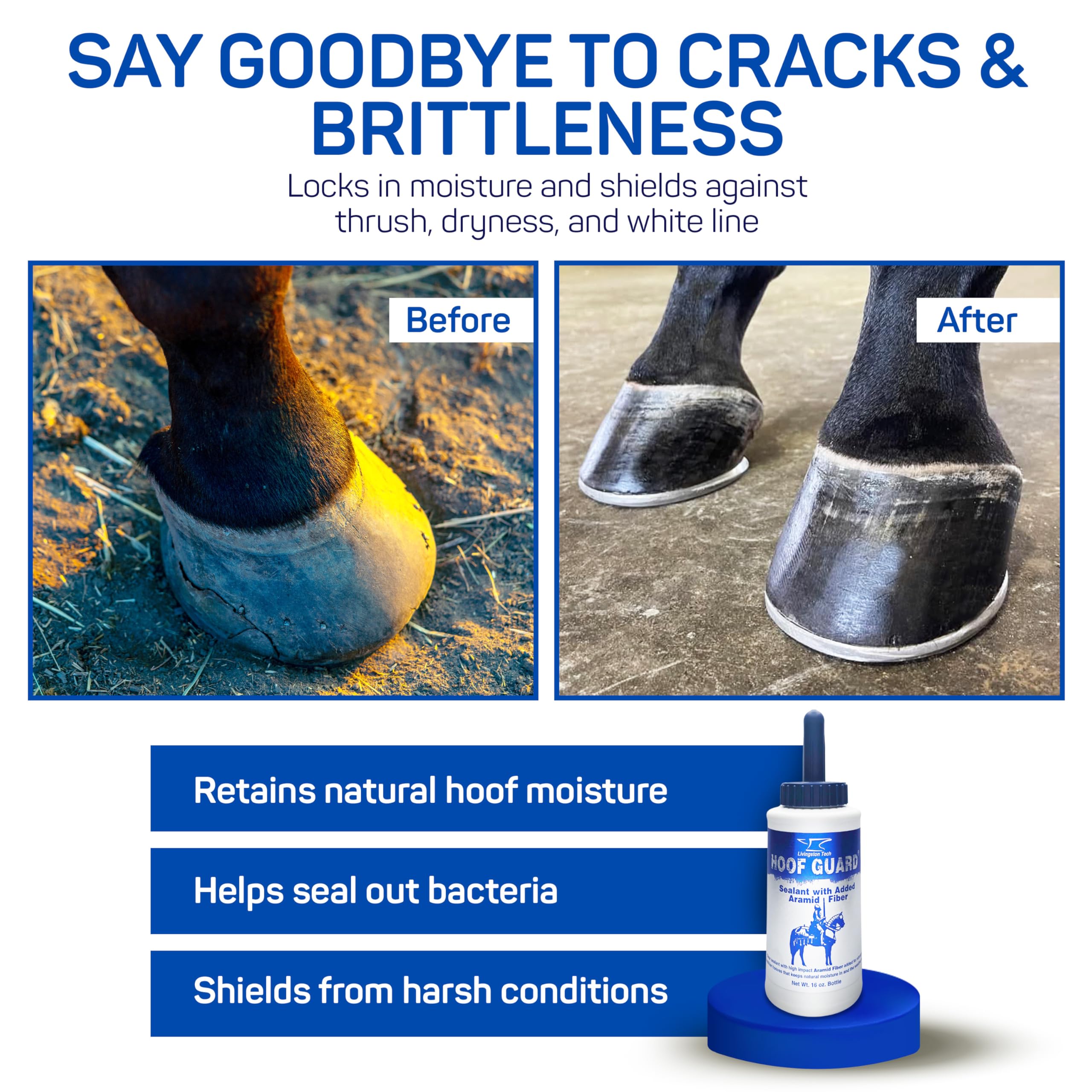 LivingstonTech remplissage fissures sabot – comble les fissures pour une surface lisse.