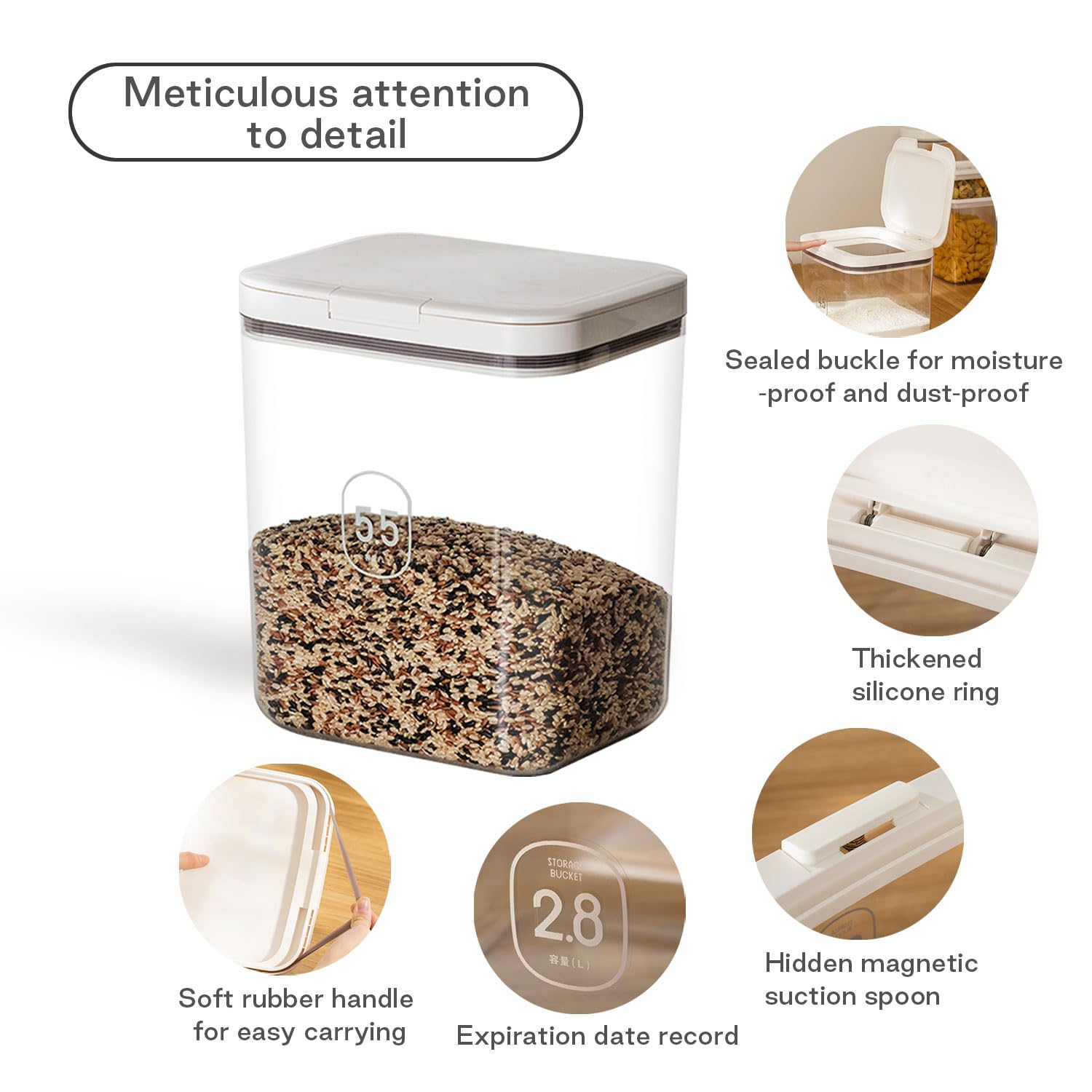 LivLab Mker Conteneur BPA Free, plastique sûr pour aliments.
