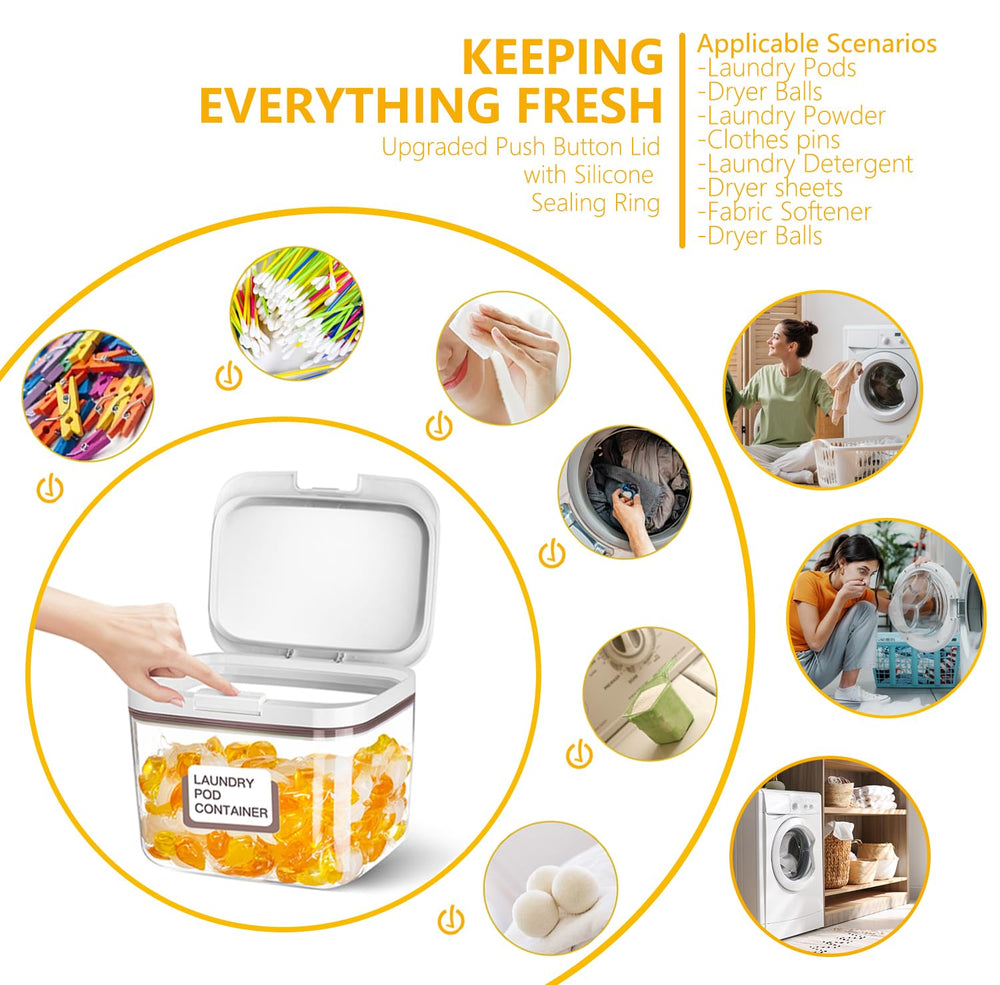 LivLab Mker Conteneur Rangement polyvalent pour riz, farine et friandises.