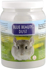 Poudre Lixit Blue Beauty pour chinchilla, pelage doux après le bain sec.