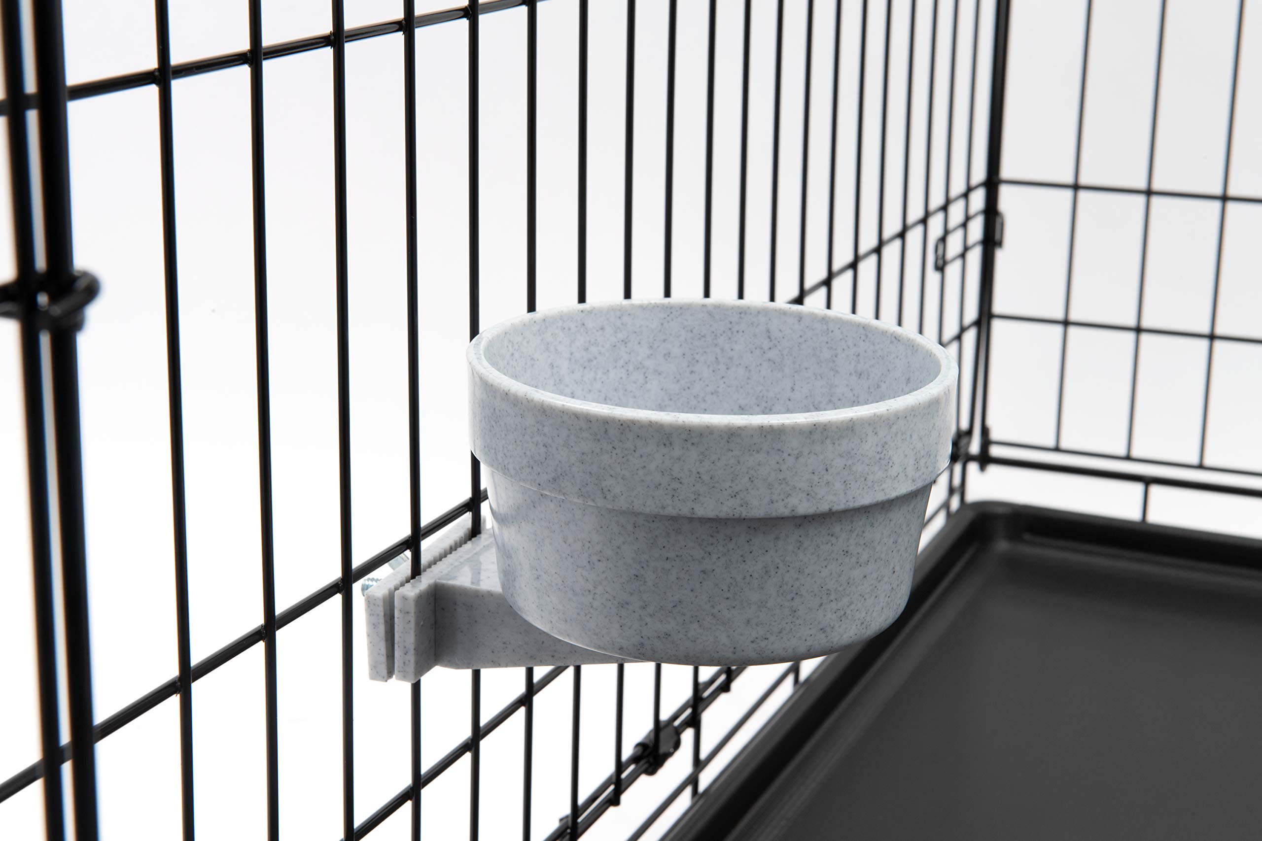 Bol Lixit eau sur cage amovible, pratique et anti-renversement pour les repas.