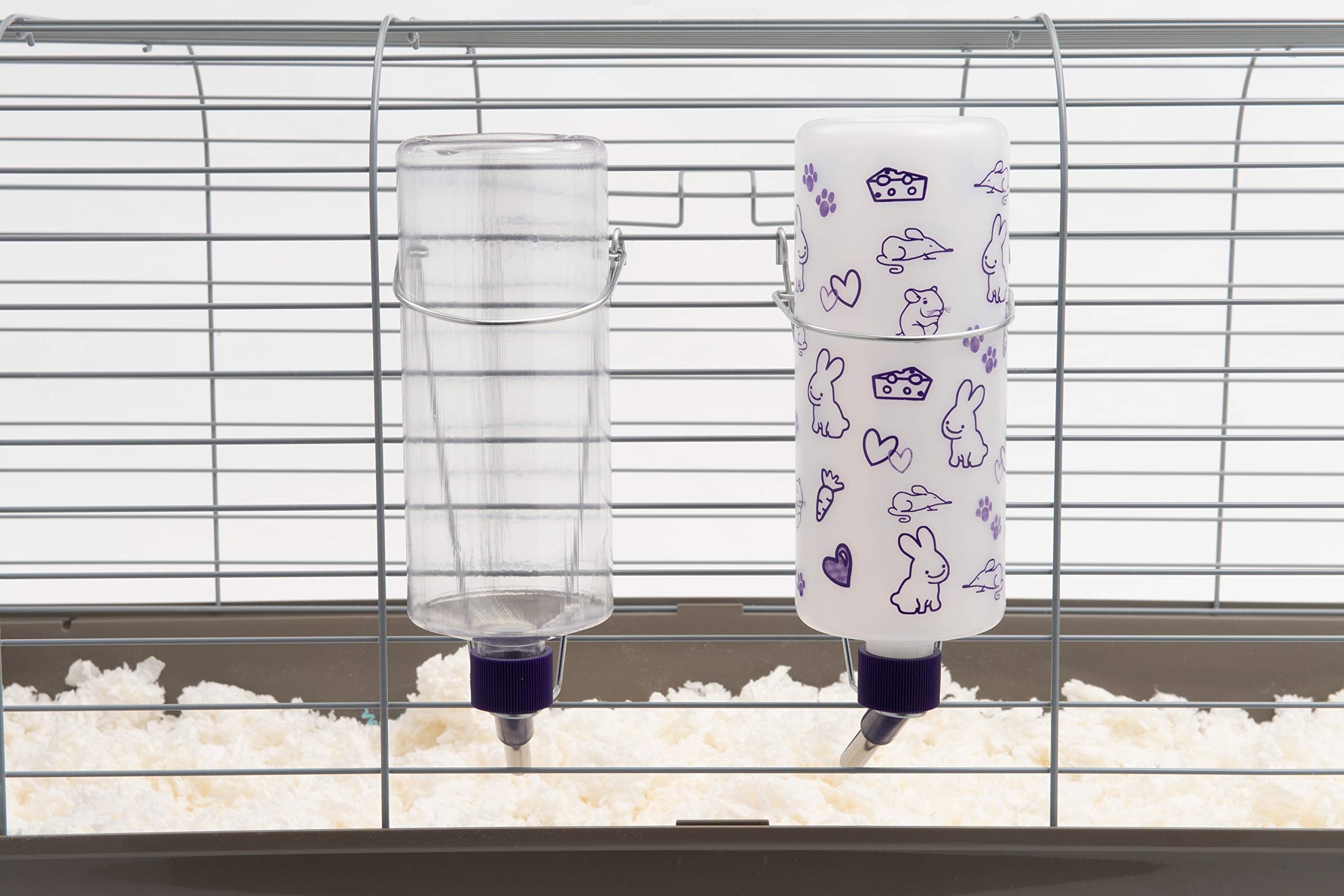 Usage extérieur en cage avec Lixit 32oz.